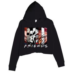 Friends Halloween Horror Squad Parody Crop Fleece Hoodie