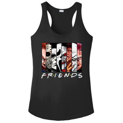 Friends Halloween Horror Squad Parody Ladies PosiCharge Competitor Racerback Tank