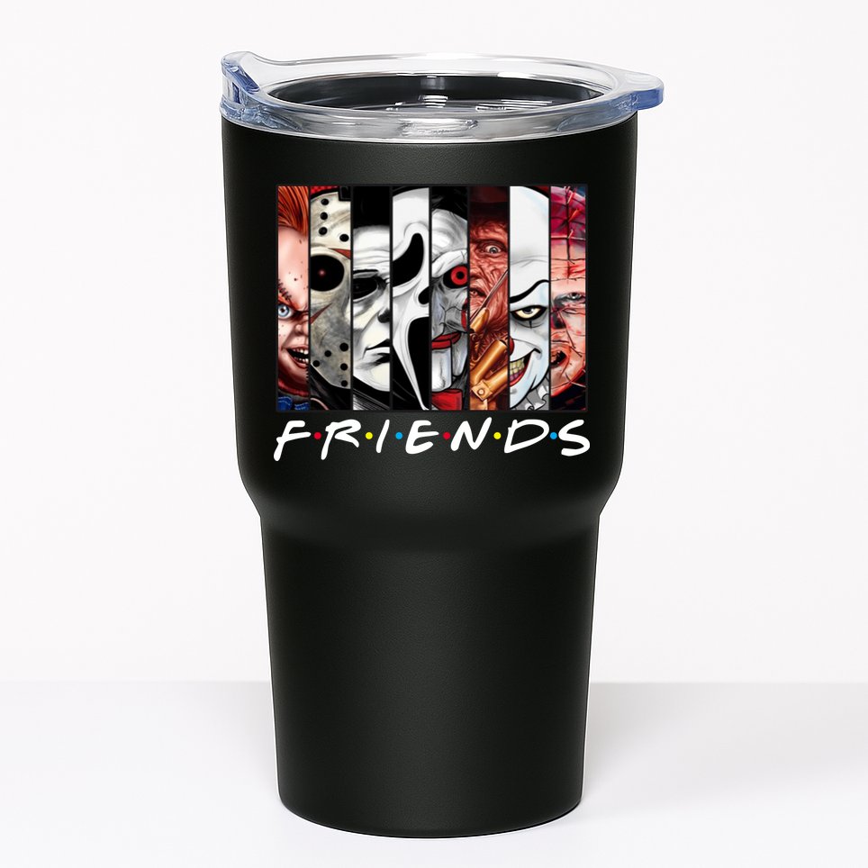Friends Halloween Horror Squad Parody Tumbler