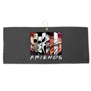 Friends Halloween Horror Squad Parody Large Microfiber Waffle Golf Towel