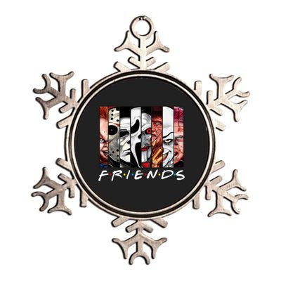 Friends Halloween Horror Squad Parody Metallic Star Ornament