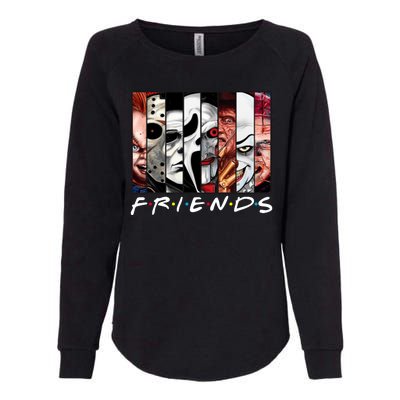 Friends Halloween Horror Squad Parody Womens California Wash Sweatshirt