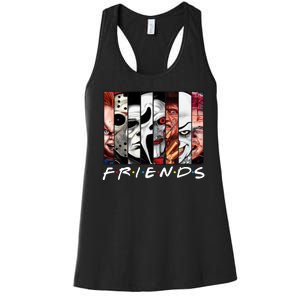 Friends Halloween Horror Squad Parody Women's Racerback Tank