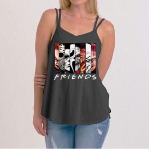 Friends Halloween Horror Squad Parody Women's Strappy Tank