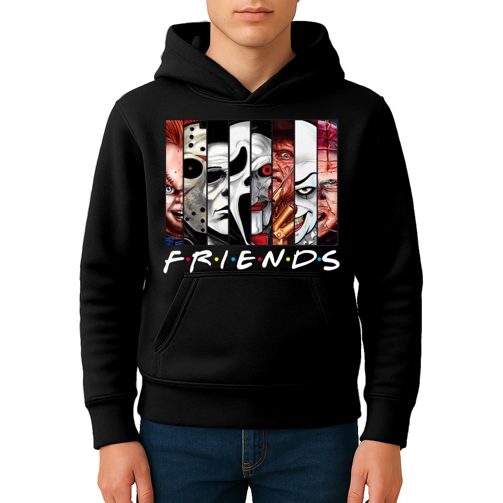 Friends Halloween Horror Squad Parody Kids Hoodie