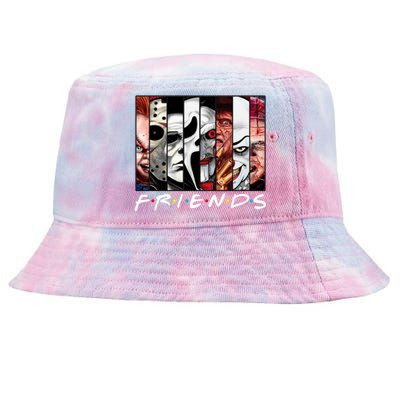 Friends Halloween Horror Squad Parody Tie-Dyed Bucket Hat