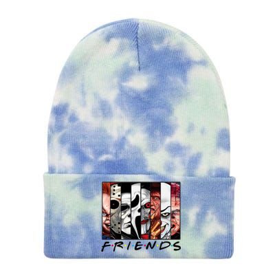 Friends Halloween Horror Squad Parody Tie Dye 12in Knit Beanie