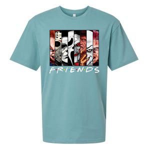 Friends Halloween Horror Squad Parody Sueded Cloud Jersey T-Shirt