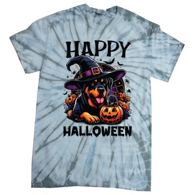 Funny Happy Halloween Rottweiler Lover Rottweiler Halloween Tie-Dye T-Shirt