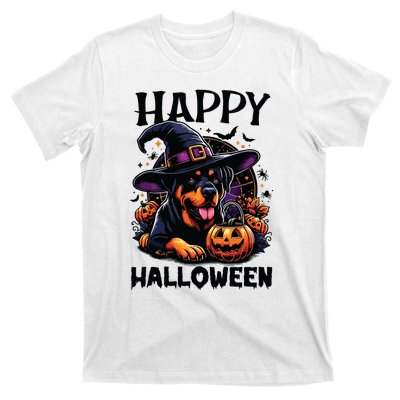 Funny Happy Halloween Rottweiler Lover Rottweiler Halloween T-Shirt