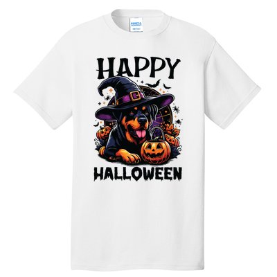 Funny Happy Halloween Rottweiler Lover Rottweiler Halloween Tall T-Shirt