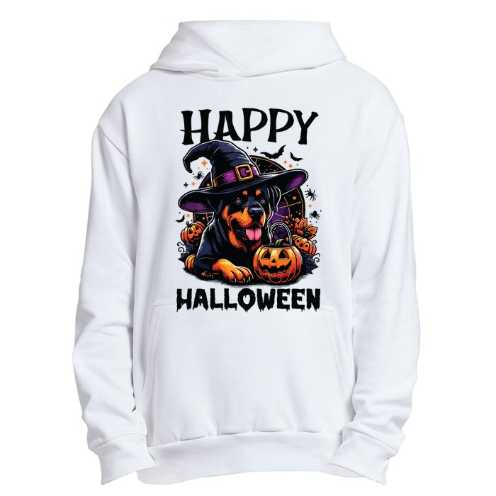 Funny Happy Halloween Rottweiler Lover Rottweiler Halloween Urban Pullover Hoodie