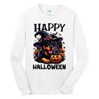 Funny Happy Halloween Rottweiler Lover Rottweiler Halloween Tall Long Sleeve T-Shirt