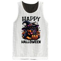 Funny Happy Halloween Rottweiler Lover Rottweiler Halloween Mesh Reversible Basketball Jersey Tank