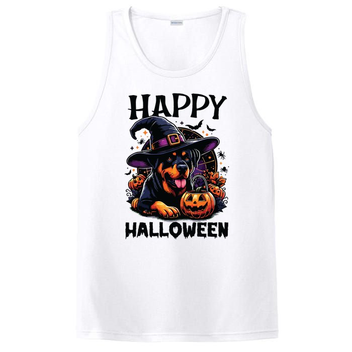 Funny Happy Halloween Rottweiler Lover Rottweiler Halloween PosiCharge Competitor Tank