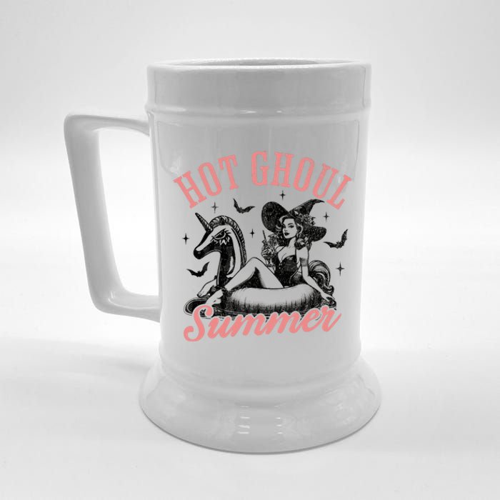 Funny Halloween Hot Ghoul Summer Summerween Beer Stein