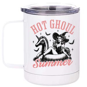 Funny Halloween Hot Ghoul Summer Summerween 12 oz Stainless Steel Tumbler Cup