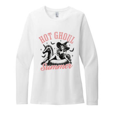 Funny Halloween Hot Ghoul Summer Summerween Womens CVC Long Sleeve Shirt