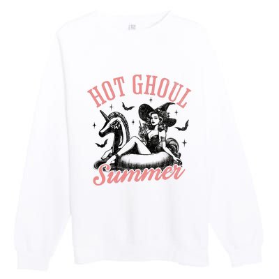 Funny Halloween Hot Ghoul Summer Summerween Premium Crewneck Sweatshirt