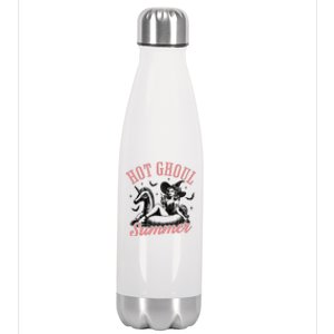 Funny Halloween Hot Ghoul Summer Summerween Stainless Steel Insulated Water Bottle