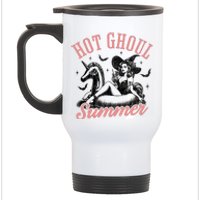 Funny Halloween Hot Ghoul Summer Summerween Stainless Steel Travel Mug