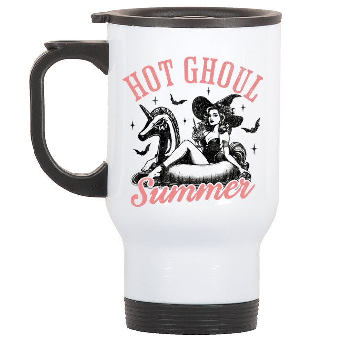 Funny Halloween Hot Ghoul Summer Summerween Stainless Steel Travel Mug