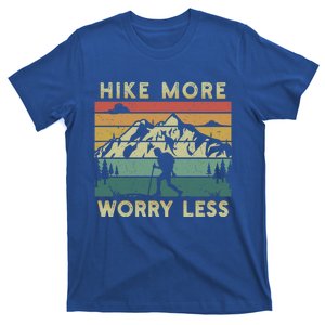 Funny Hiking Hike More Worry Less Camping Mountain Adventure Gift T-Shirt