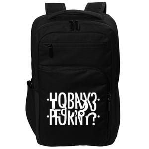 Funny Horny Hidden Message Horny Reflexed Secret Message Impact Tech Backpack