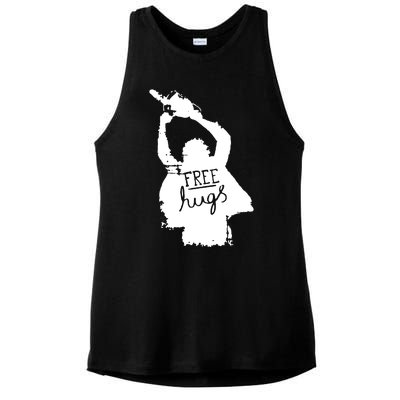 Free Hugs Horror Ladies PosiCharge Tri-Blend Wicking Tank