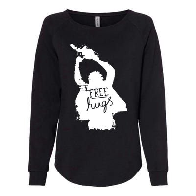 Free Hugs Horror Womens California Wash Sweatshirt