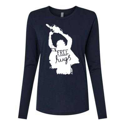 Free Hugs Horror Womens Cotton Relaxed Long Sleeve T-Shirt