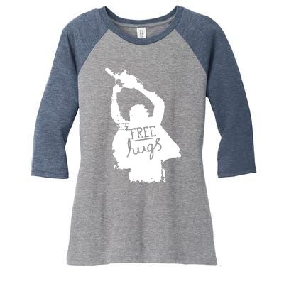 Free Hugs Horror Women's Tri-Blend 3/4-Sleeve Raglan Shirt