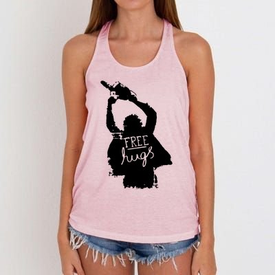 Free Hugs Horror Women's Knotted Racerback Tank