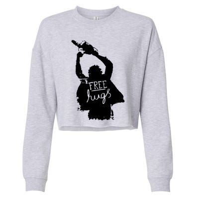 Free Hugs Horror Cropped Pullover Crew