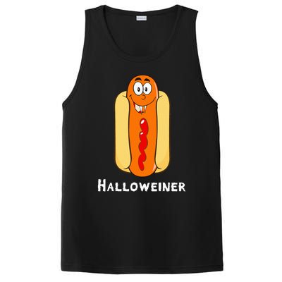 Funny Halloween Hot Dog Costume Halloweiner Party Weiner PosiCharge Competitor Tank