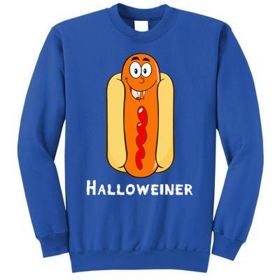 Funny Halloween Hot Dog Costume Halloweiner Party Weiner Sweatshirt