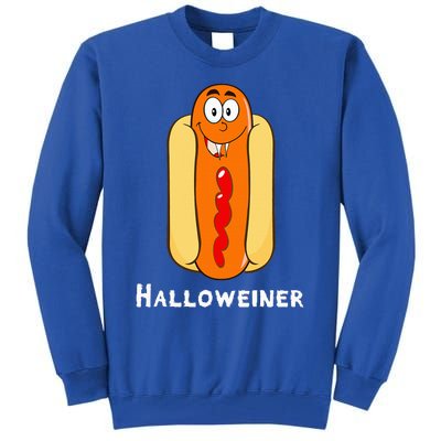 Funny Halloween Hot Dog Costume Halloweiner Party Weiner Tall Sweatshirt