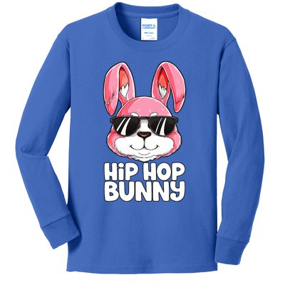 Funny Hip Hop Bunny Easter Rabbit Lover Funny Gift Kids Long Sleeve Shirt