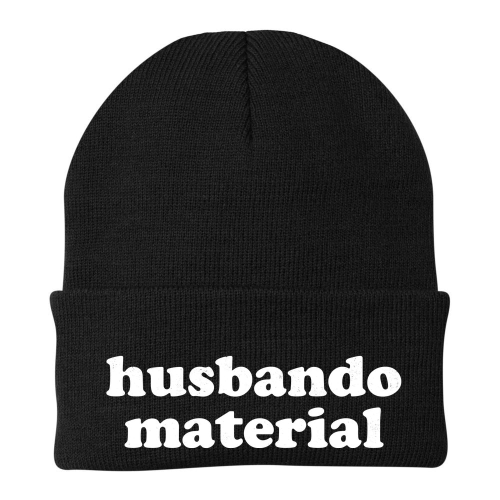 Funny Husbando Husband Material Anime Fan Beanie