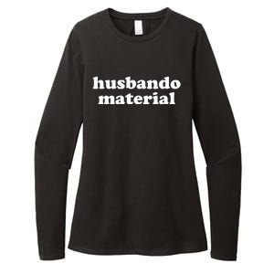 Funny Husbando Husband Material Anime Fan Womens CVC Long Sleeve Shirt