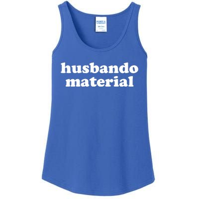 Funny Husbando Husband Material Anime Fan Ladies Essential Tank