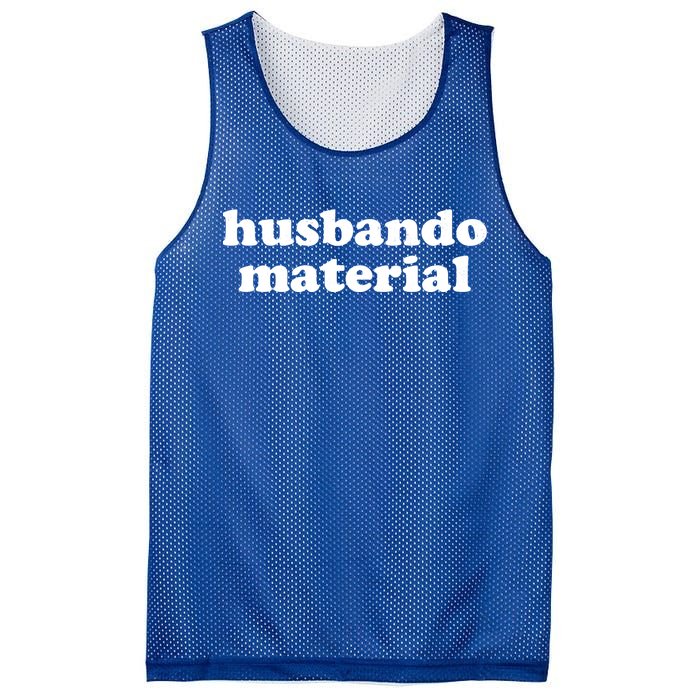 Funny Husbando Husband Material Anime Fan Mesh Reversible Basketball Jersey Tank