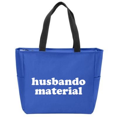 Funny Husbando Husband Material Anime Fan Zip Tote Bag