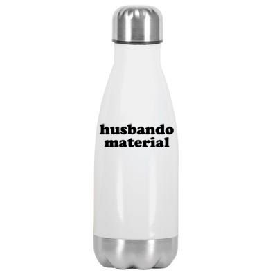 Funny Husbando Husband Material Anime Fan Stainless Steel Insulated Water Bottle