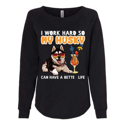 Funny Husky Husky Lovers Gifts Womens California Wash Sweatshirt