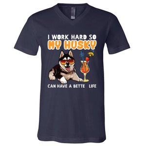 Funny Husky Husky Lovers Gifts V-Neck T-Shirt