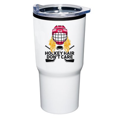 Funny Hockey Hair DonT Care Ice Hockey Girl Player Goalie Tumbler