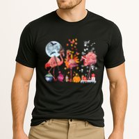Flamingo Happy HalloThanksmas Funny Halloween Thanksgiving Christmas Cooling Performance Crew T-Shirt