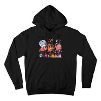 Flamingo Happy HalloThanksmas Funny Halloween Thanksgiving Christmas Hoodie