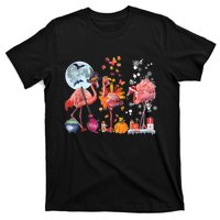 Flamingo Happy HalloThanksmas Funny Halloween Thanksgiving Christmas T-Shirt